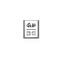 運用資料を共有するイラスト